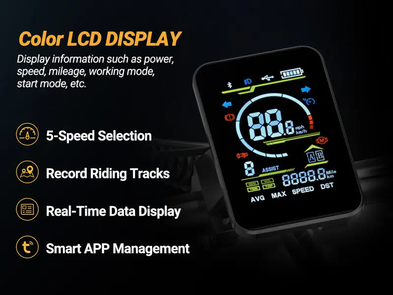 VoltVogue V8 Electric Bike – Premium Urban Commuter with Dual Seat