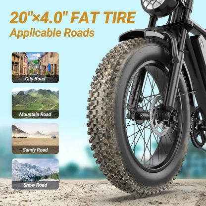 VoltVogue V8 Electric Bike – Premium Urban Commuter with Dual Seat