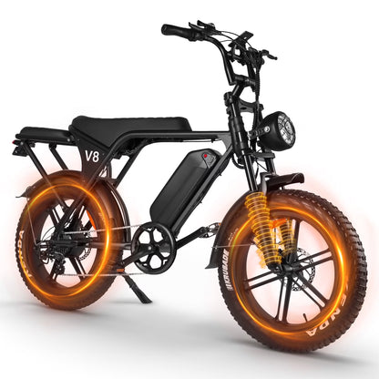 VoltVogue V8 Electric Bike – Premium Urban Commuter with Dual Seat